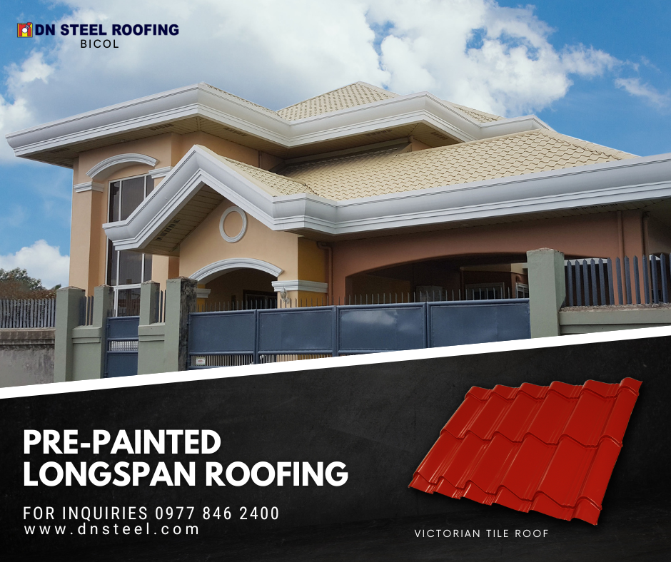 This Residential Project in Naga City using Victorian Tile Roof is a finished project of DN Bicol branch.