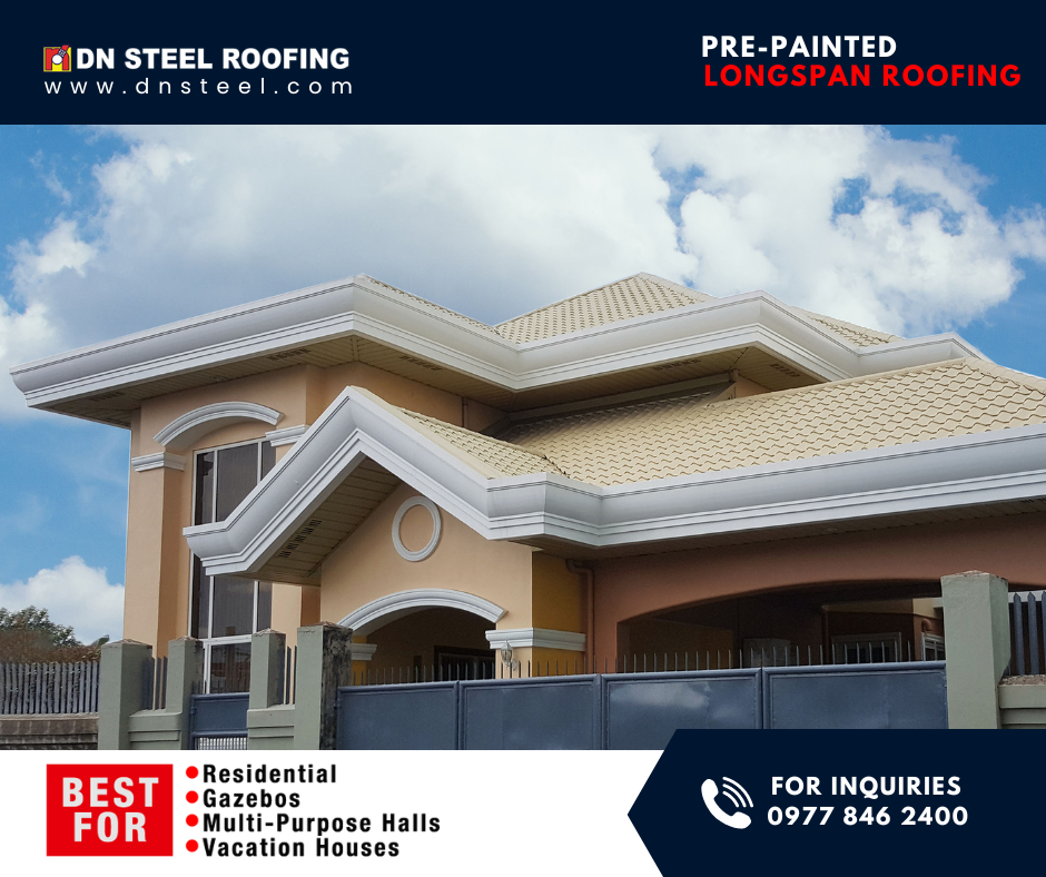 This Residential Project in Naga City using Victorian Tile Roof is a finished project of DN Bicol branch. Which can be the best type of roofing for Residential, Gazebos, Multi-Purpose Halls and Vacation Houses.