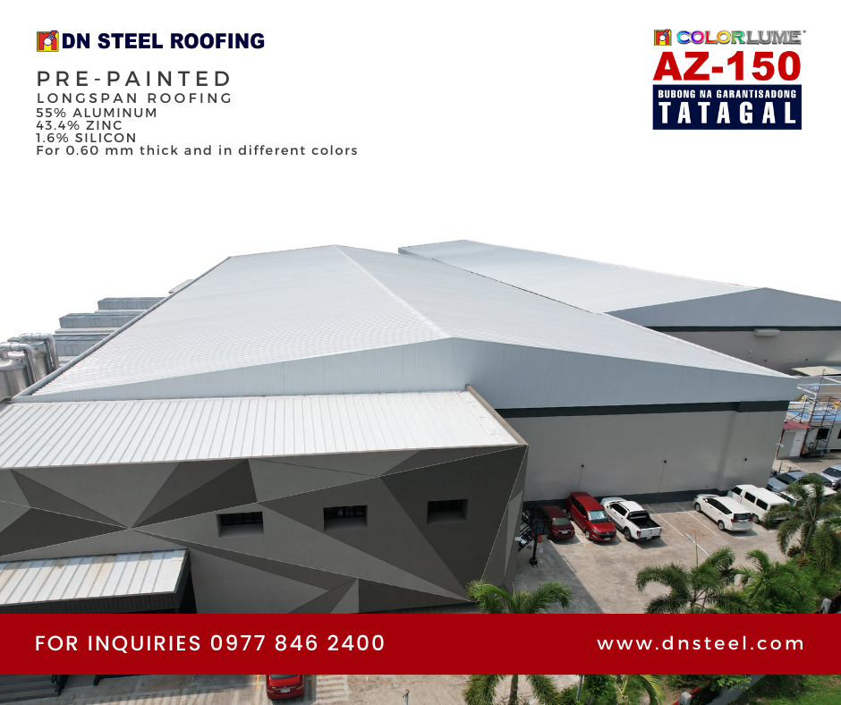 This structure highlights one of the most recent finished re- roofing project of DN Steel using a high quality roofing with AZ 150gms mass coating, ang bubong na garantisadong tatagal.