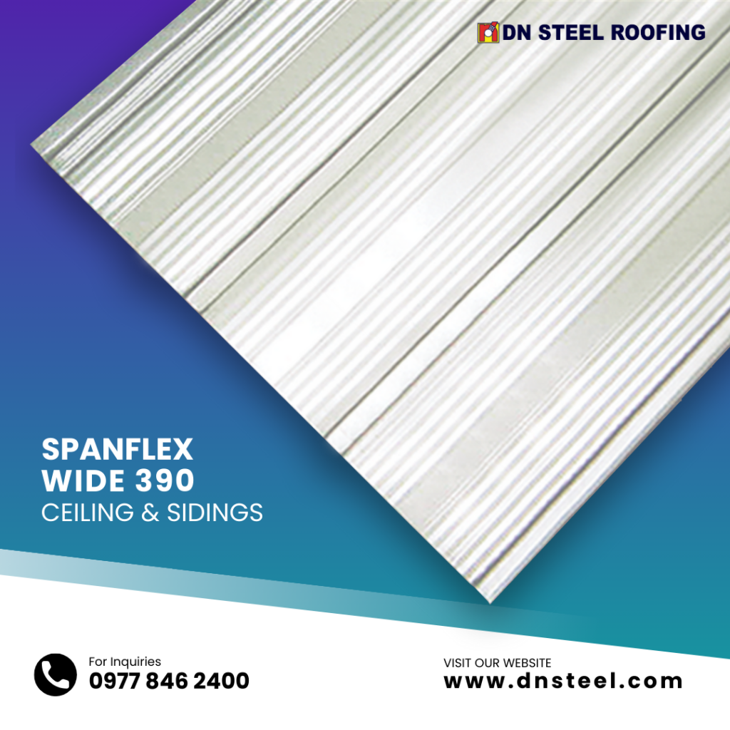 DN Steel’s pre-painted metal ceilings are known for their durability. The panels come pre-painted, so there's no need for on-site painting, reducing installation time and labor costs. This is commonly used as exterior eaves and sidings, both for residential and commercial applications. To know more about our products and services, give us a call at 0977 846 2400.