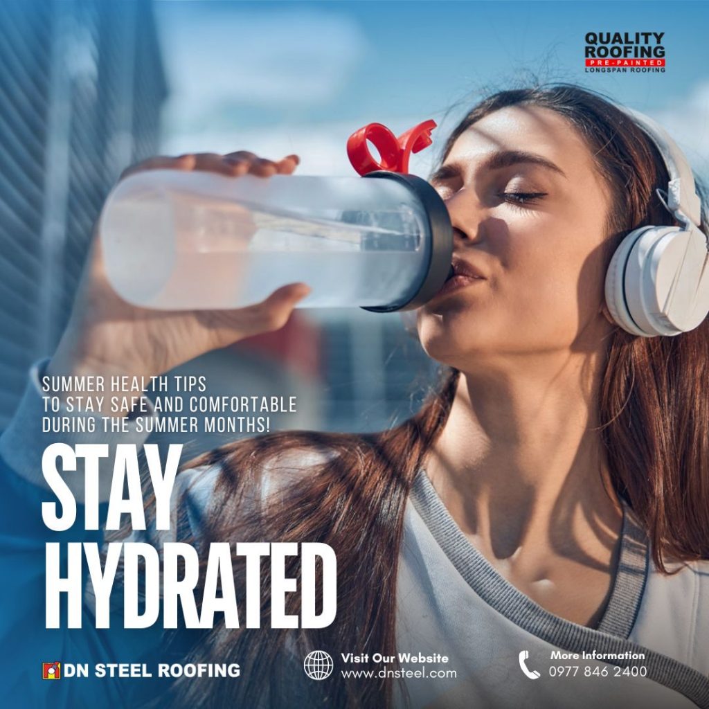 Drink plenty of water throughout the day, especially if you're spending time outdoors or engaging physical activity. Dehydration can lead to heat exhaustion or heat stroke. To make indoors more comfortable, it is important to choose the right roofing materials that reflect sunlight and heat away from the structure and keep the temperature lower. To know more about our products and services, give us a call at 0977 846 2400.